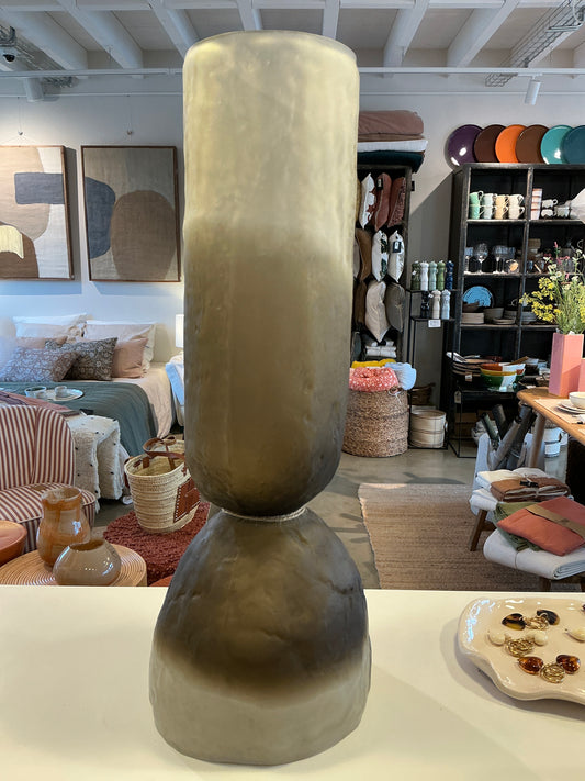 Photophore/vase Diabolo MAT SMOKE 15