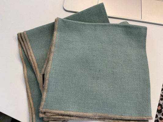SERVIETTES DE TABLE HAOMY CORTE X 6  celadon