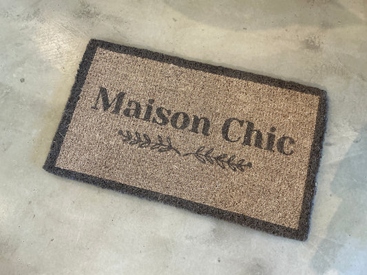 Paillasson Maison chic brun