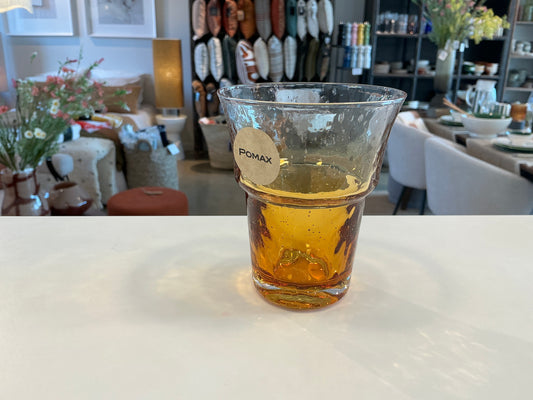 Verre a eau inkra ambre