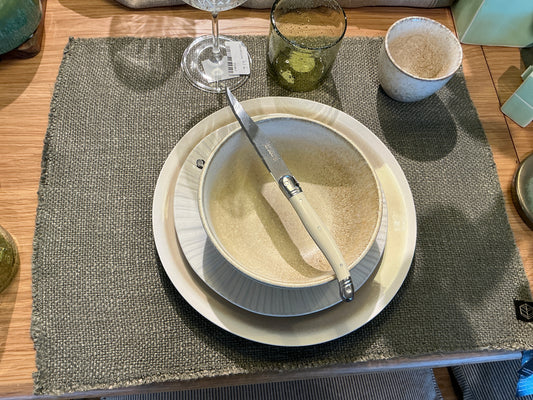 SET DE TABLE CALIFORNIA kaki X 6