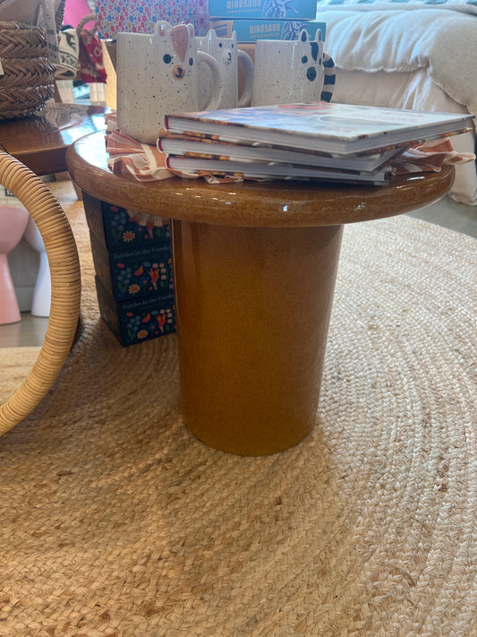 Table ambre d 40,5 cm X h 37cm
