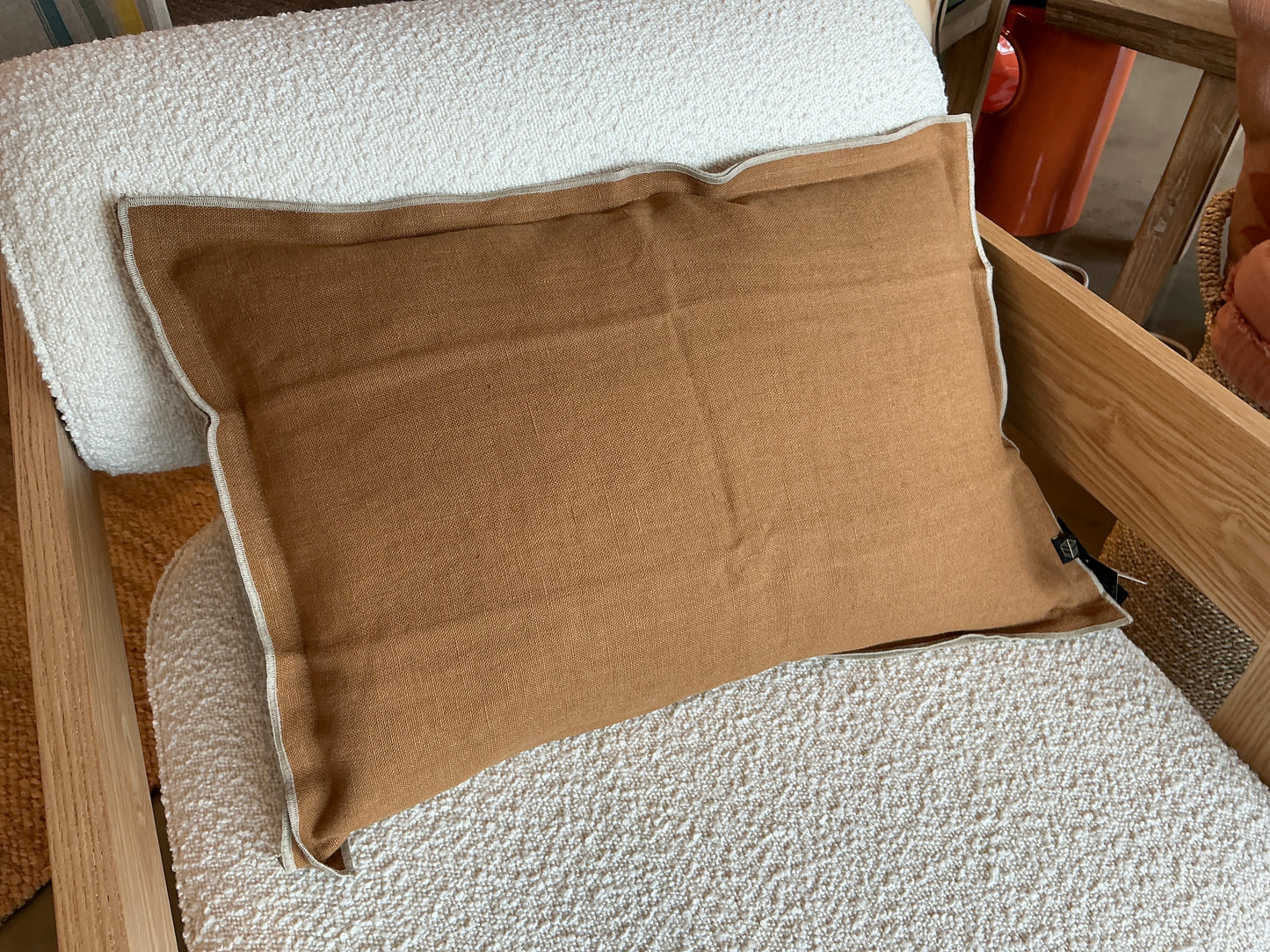 Coussin HAOMY Seoni tabac 40x60cm