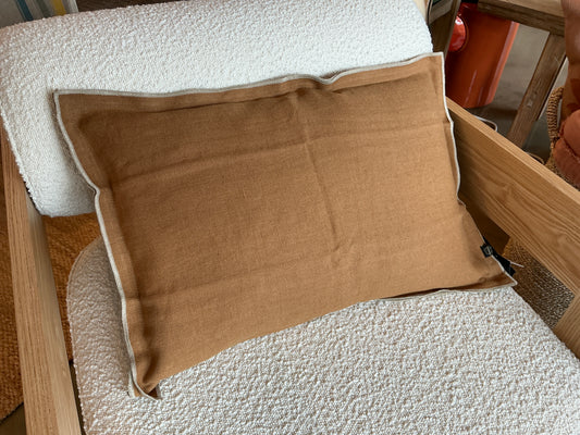 Coussin HAOMY Seoni tabac 40x60cm