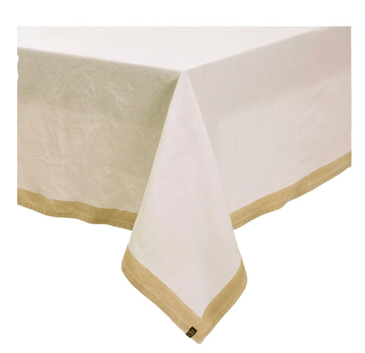 Nappe monza blanche 160x250 cm