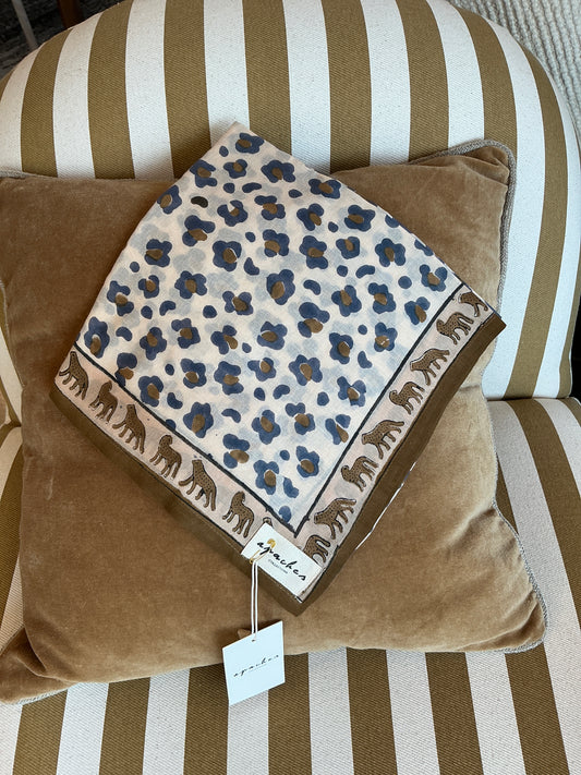 Grand foulard Apaches Dupatta Macadamia
