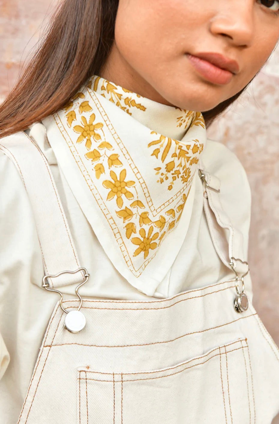 Petit foulard Galatie écru Byzantine