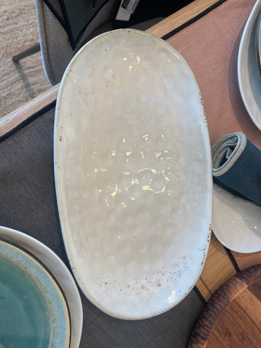 Plat ovale en céramique