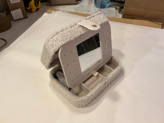 Boîte à bijoux Brigitte Teddy Blanc