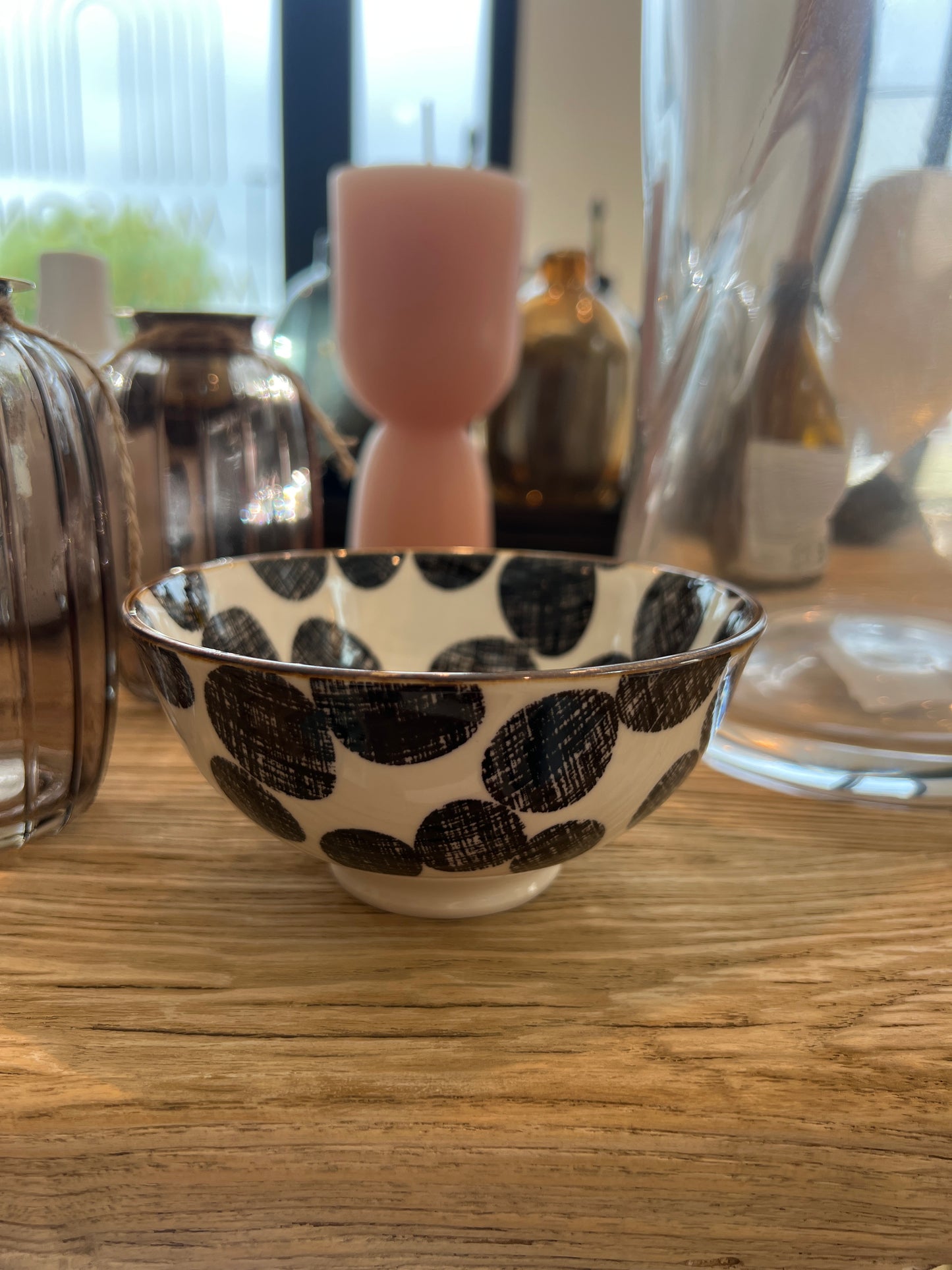 Bol apéritif Pomax pois noirs