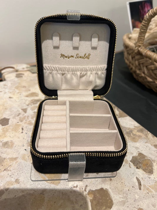 Boite à bijoux Corinne velours noir