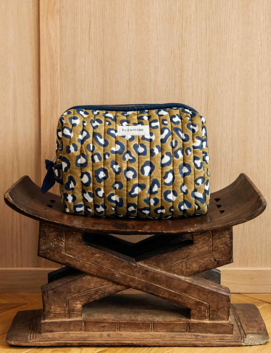 Trousse de toilette léopard kaki Byzantine GM
