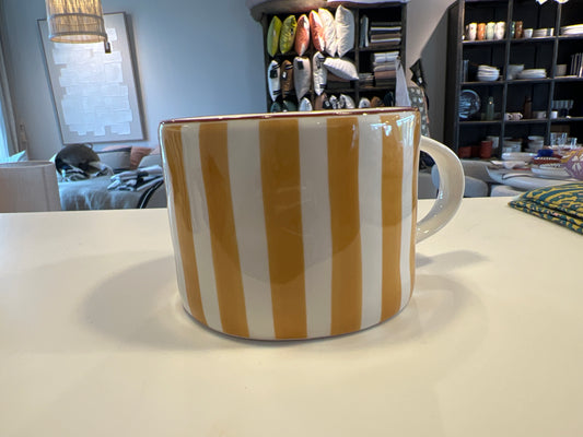 Mug Pomax mykonos jaune par deux