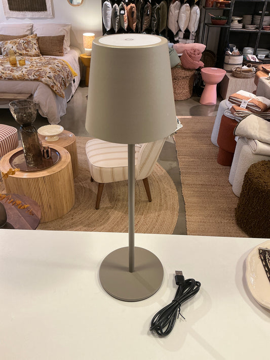 Lampe rechargeable viletto taupe