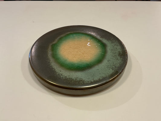 Dessous de verre shiso gris diamètre 11x1,5 cm