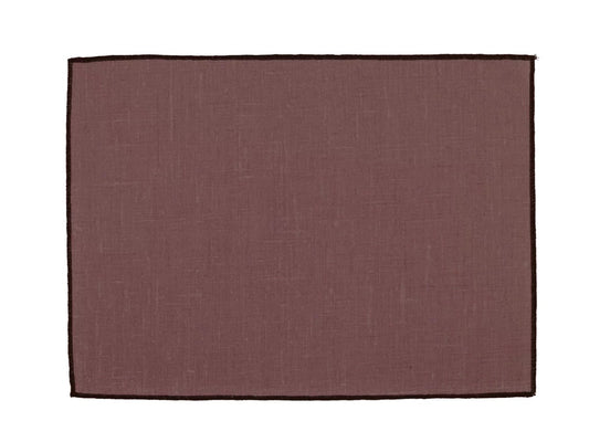 SET DE TABLE HAOMY BORGO X 6 ganache