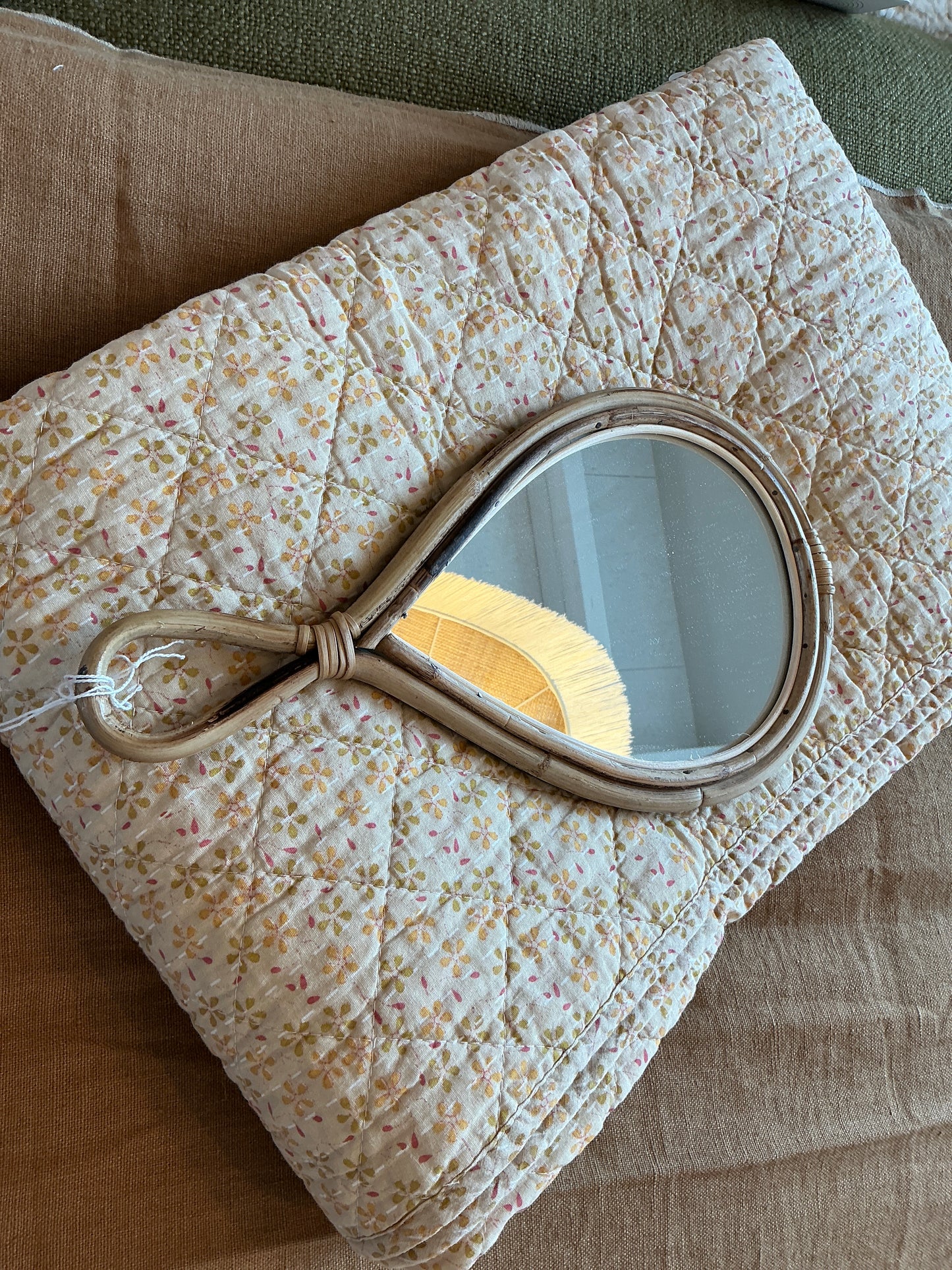 Miroir en bambou