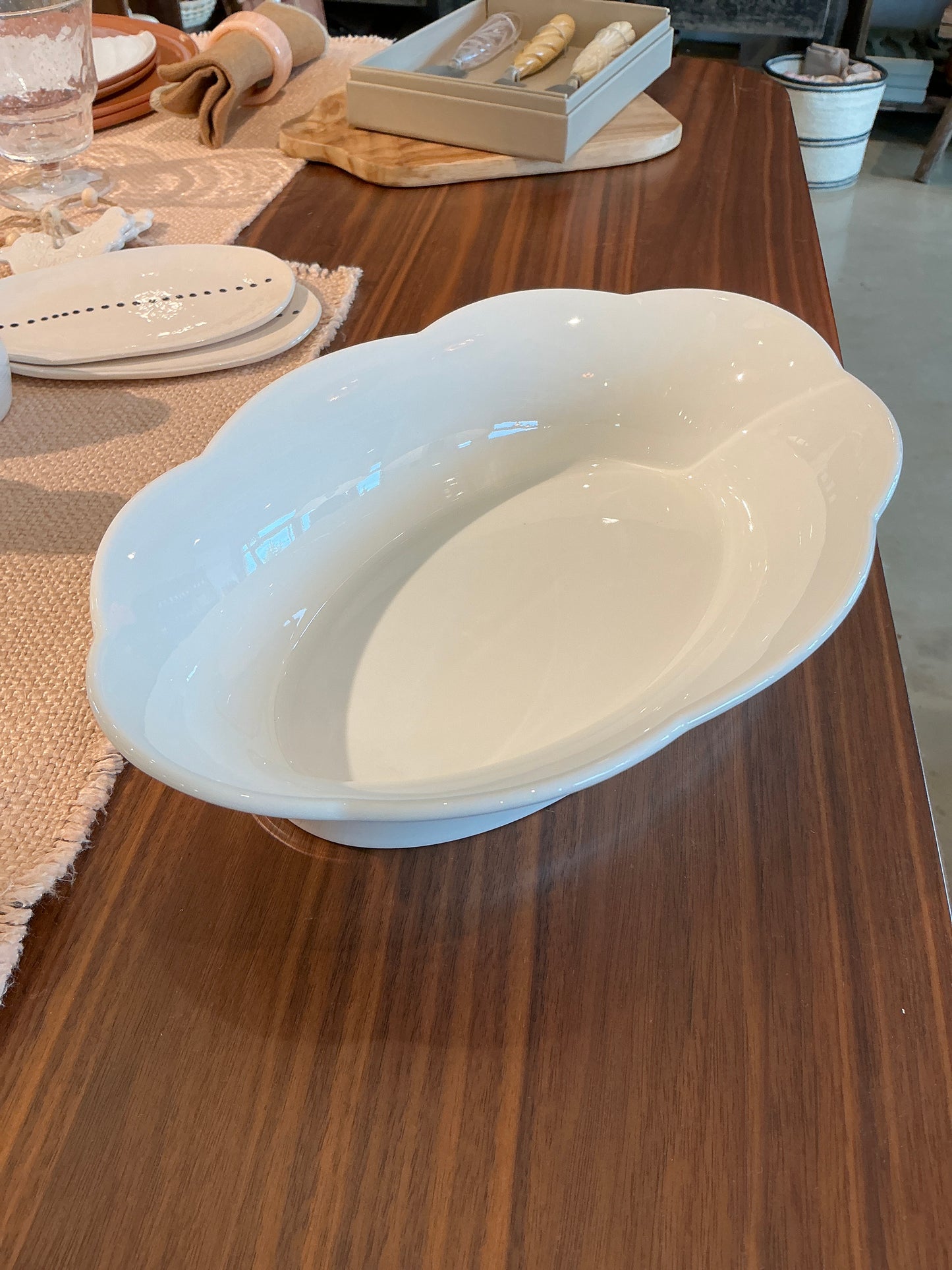 Bol de service silhouette oval