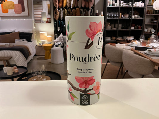 Bougie en perle Balade à Tokyo Poudrée