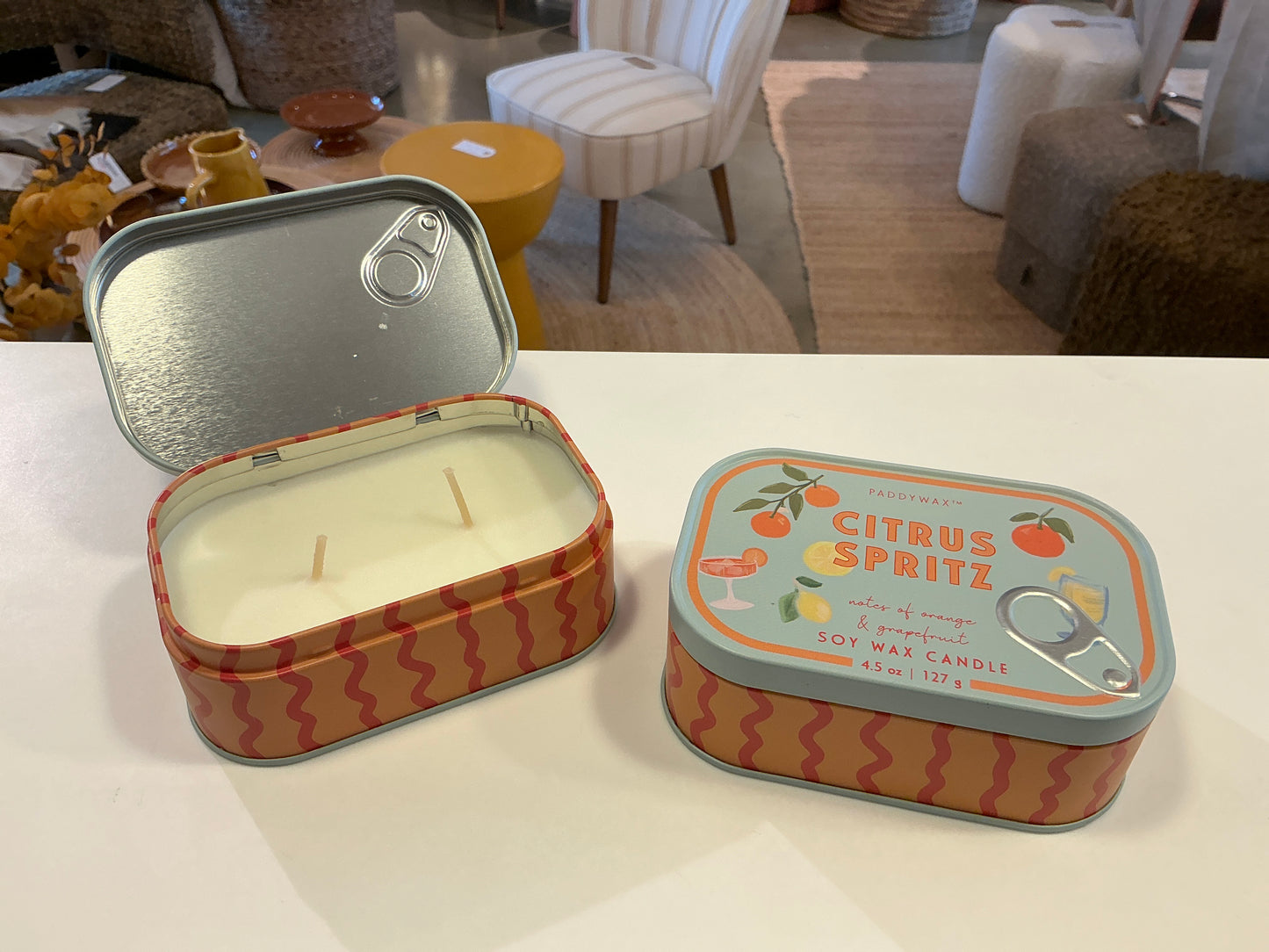 Bougie boîte métal Spritz