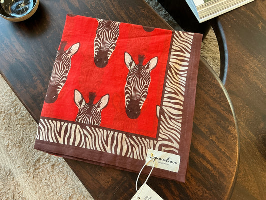 Petit Foulard Apaches dupitta ZÈBRE fiesta