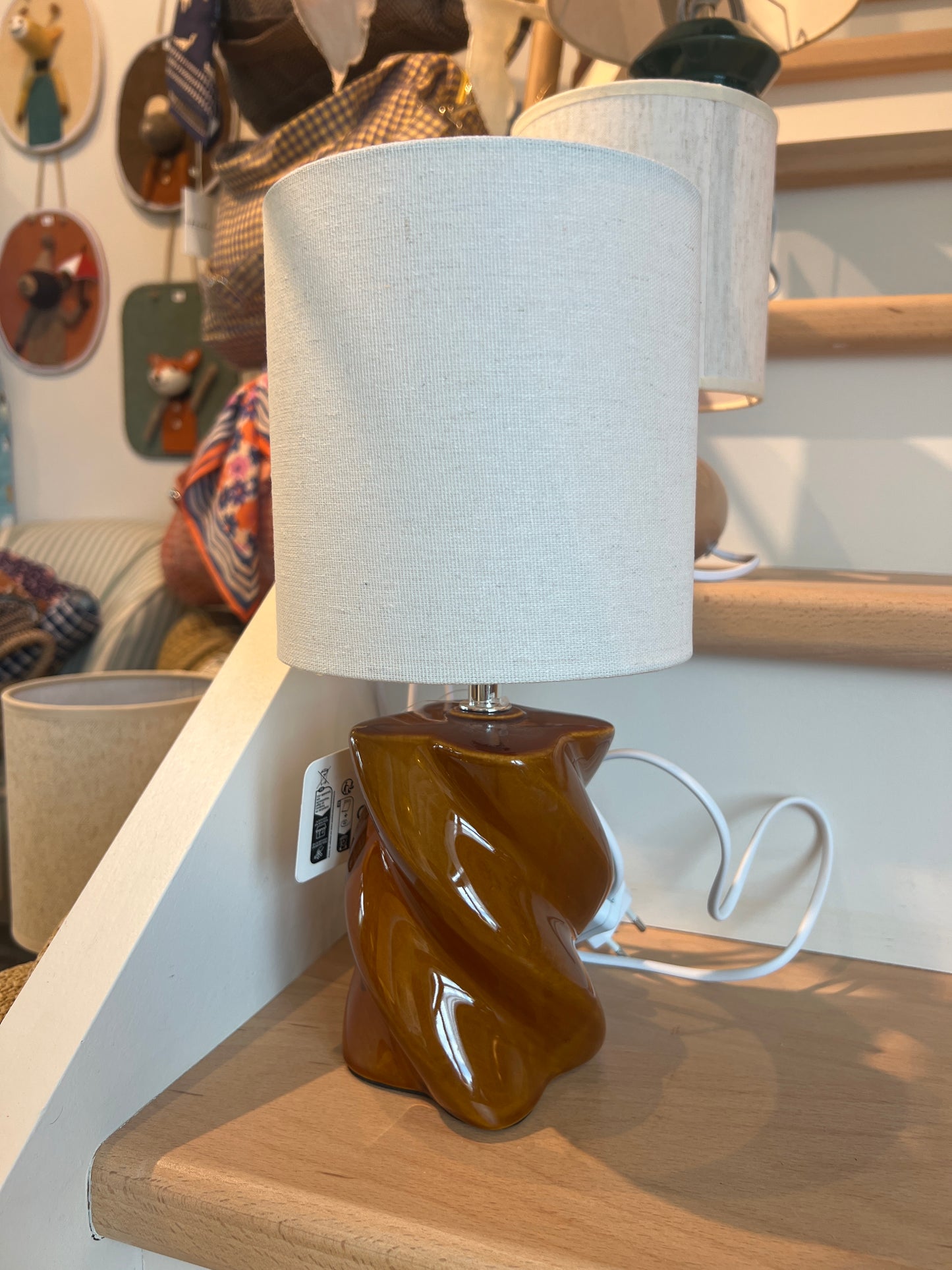 Petite lampe Camel  et blanc