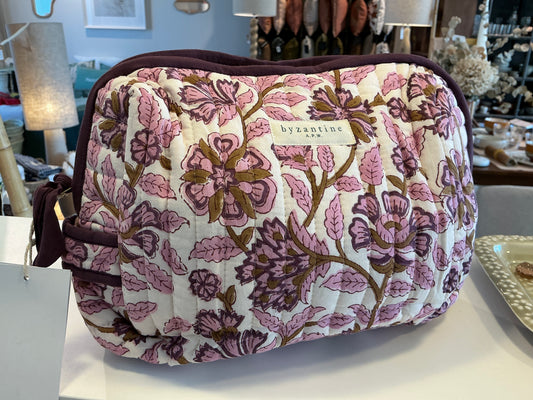 Trousse de toilette fleurs lilas Byzantine GM