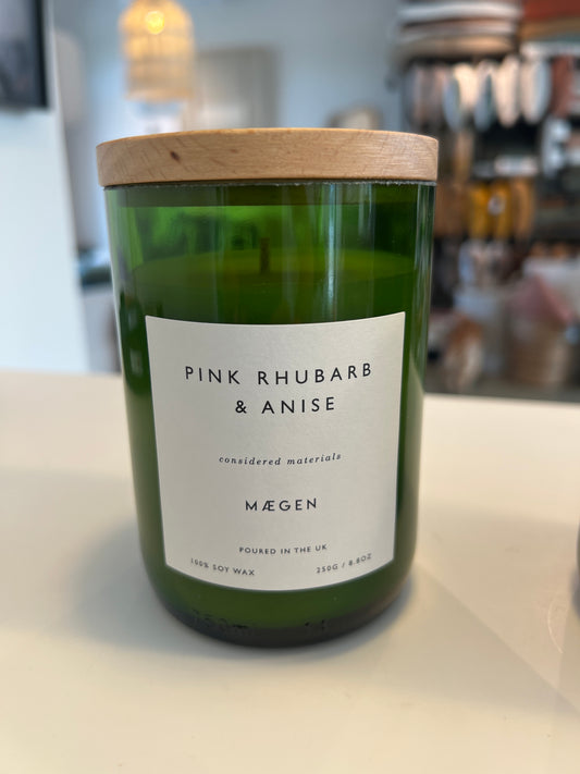 Bougie Maegen Rhubarbe et Anis