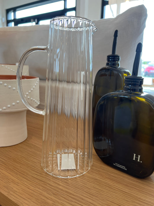 Carafe en verre hauteur 25 cm
