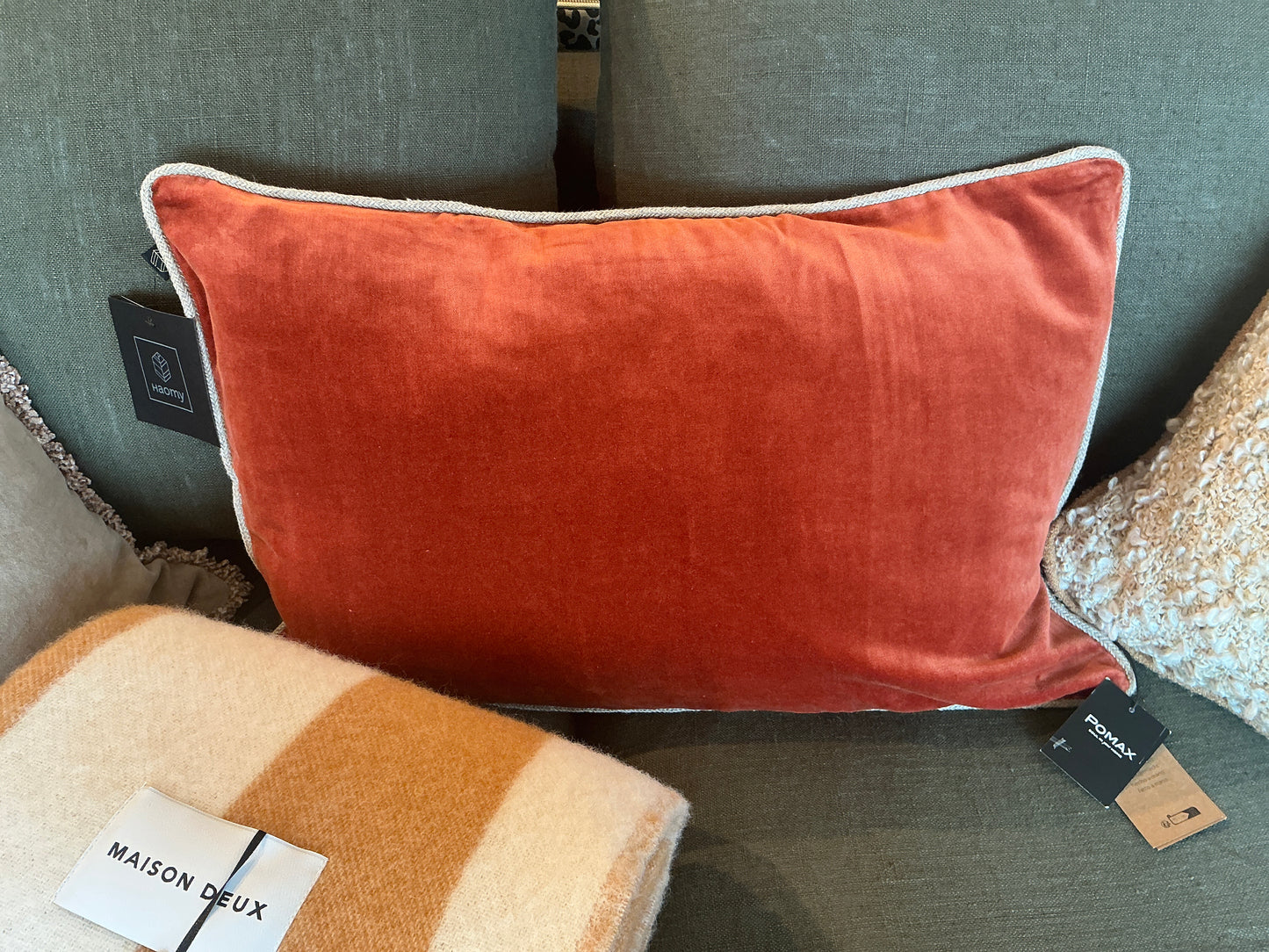 Coussin haomy new dehli BRICK 40x60 cm