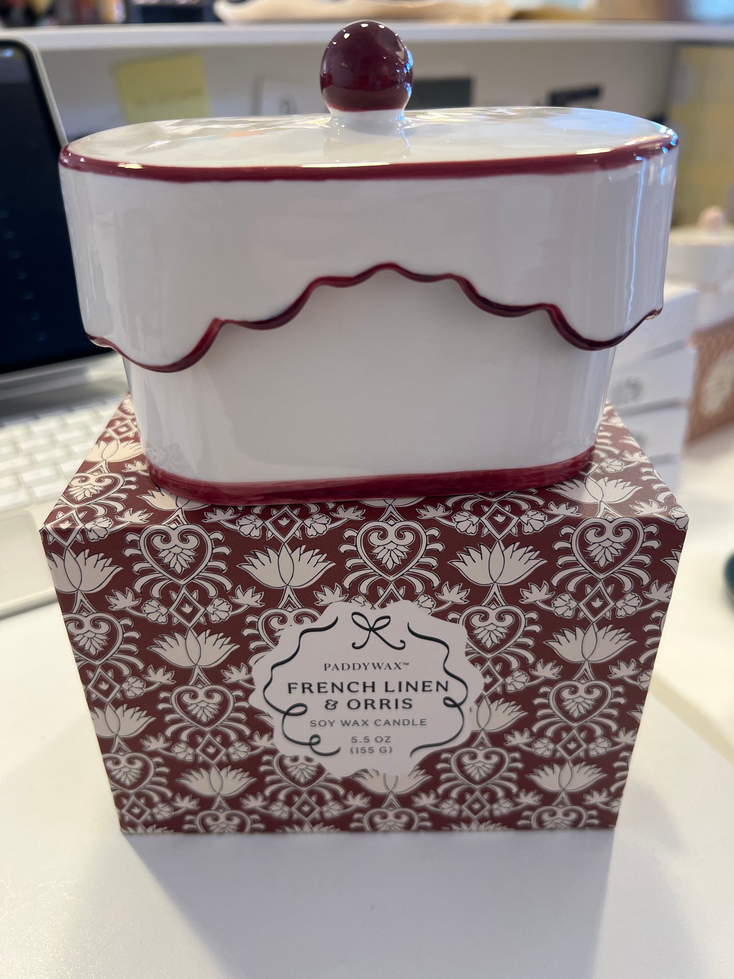 Bougie chérie céramique linen & orris