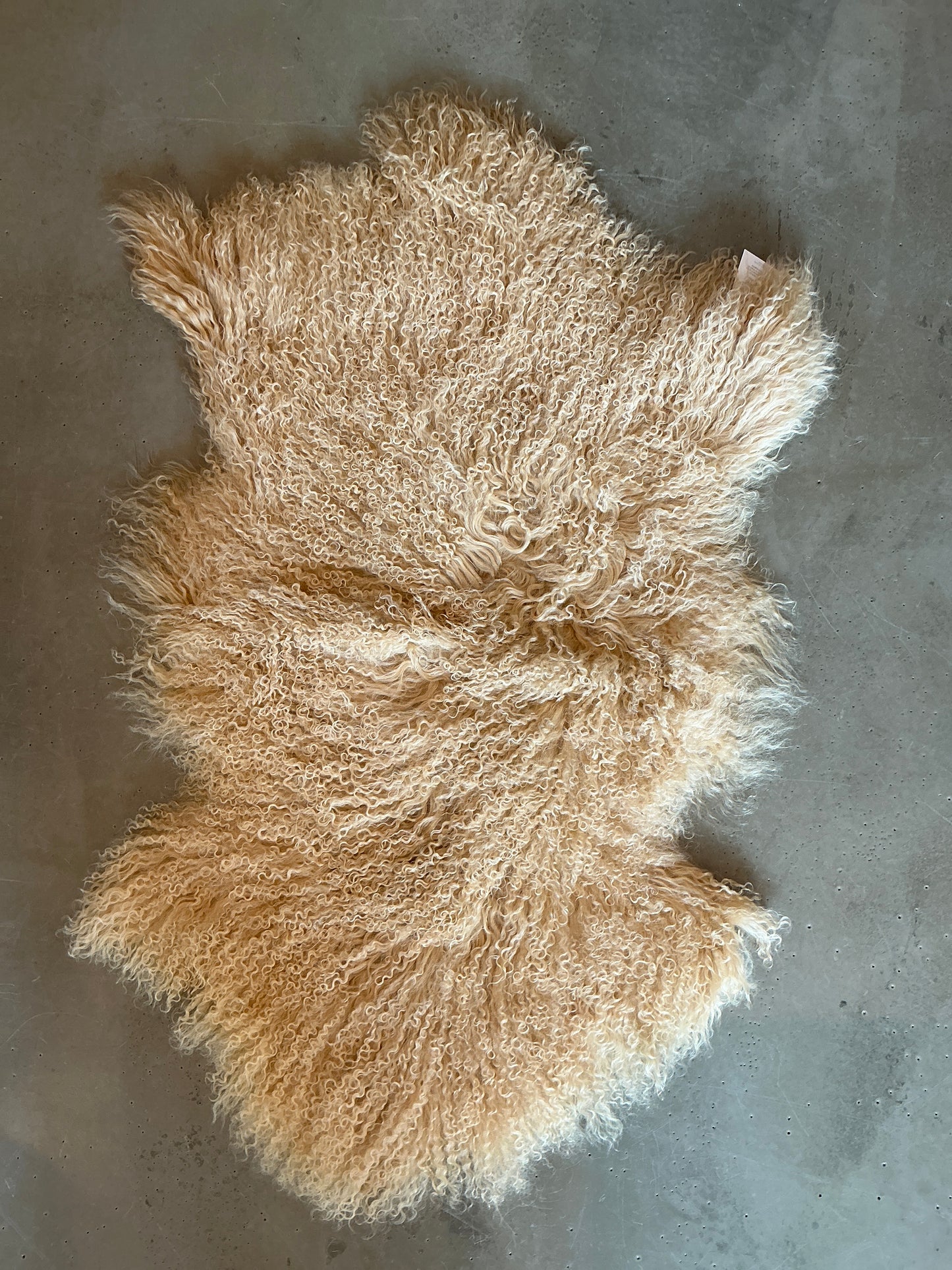 Peau de mouton tibétain miel