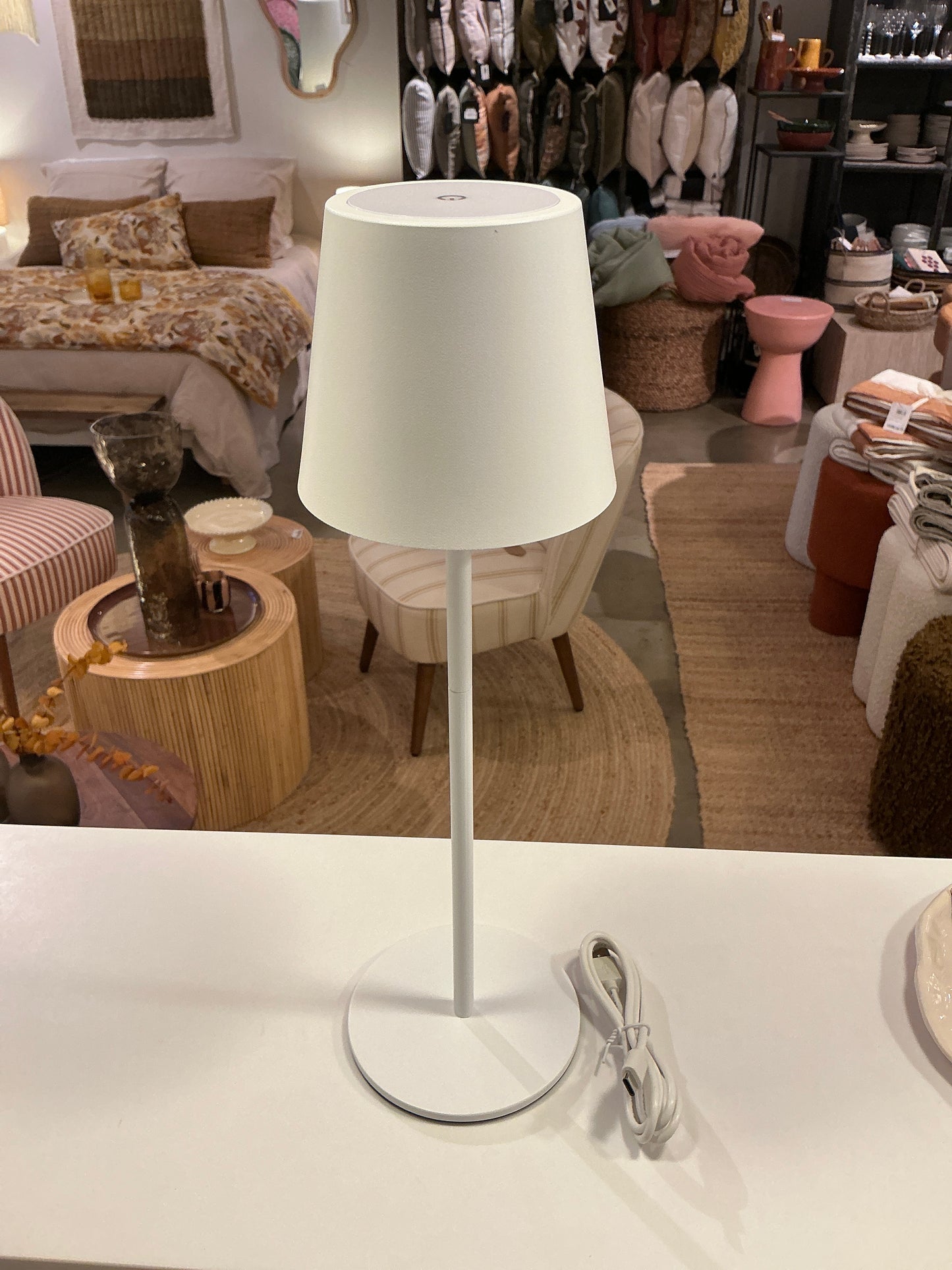 Lampe rechargeable viletto blanc