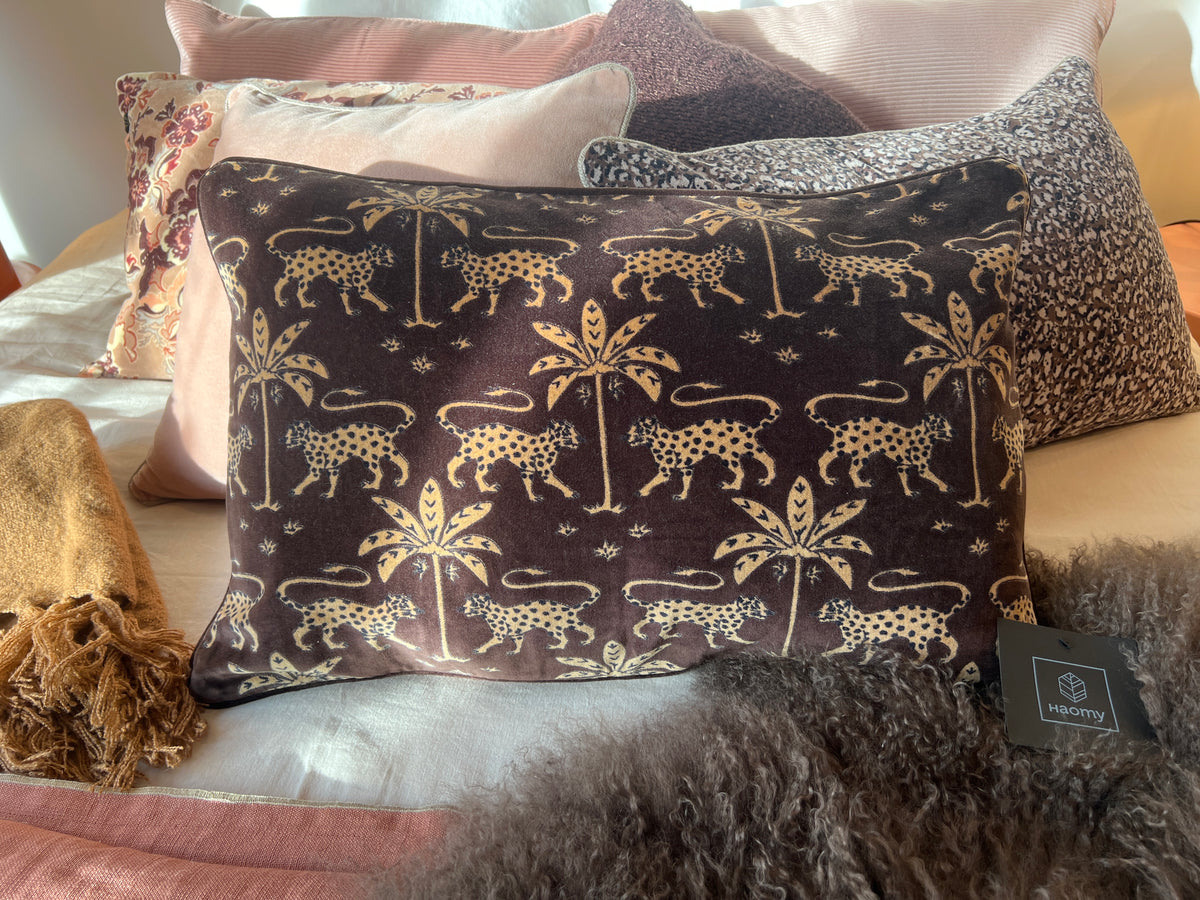 Coussin Beria ganache 40x60 cm