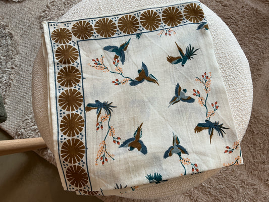 Petit Foulard Apaches Manika cerisier fleur de vanille
