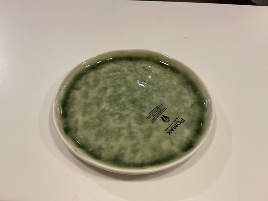 Assiette apéritif vert céladon