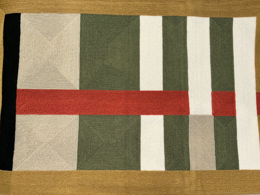 Coussin haomy Tokyo kaki 45x45