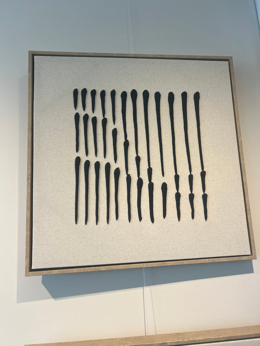 Décoration murale noire 63 cm