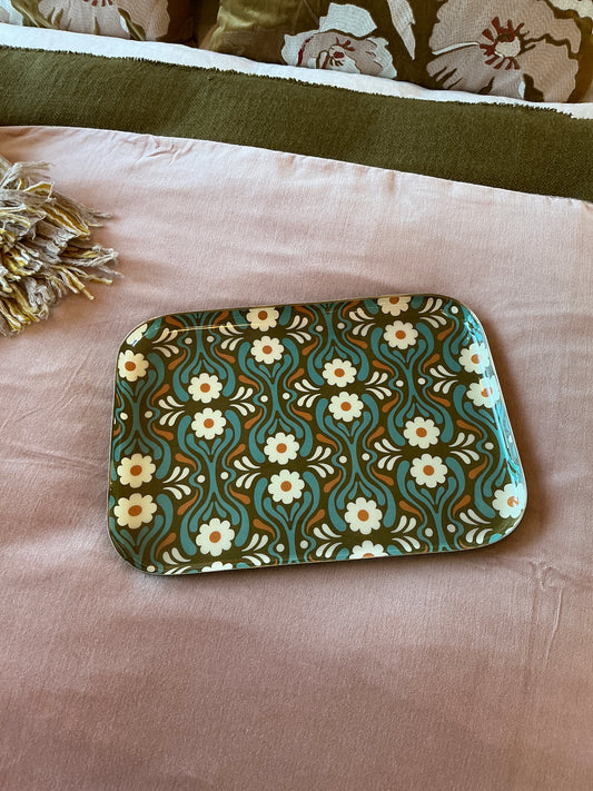 Plateau grand métal Gypsies kaki