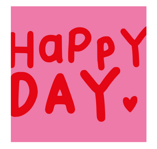 SERVIETTE EN PAPIER 33X33 CM HAPPY DAY