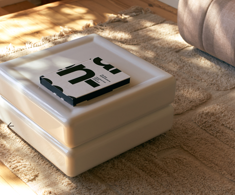 TABLE BASSE LAQUEE BLANCHE