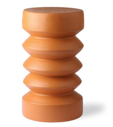 TABLE D'APPOINT  EN GRES COULEUR TERRE