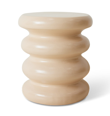TABLE D'APPOINT EN TERRE CUITE CREME