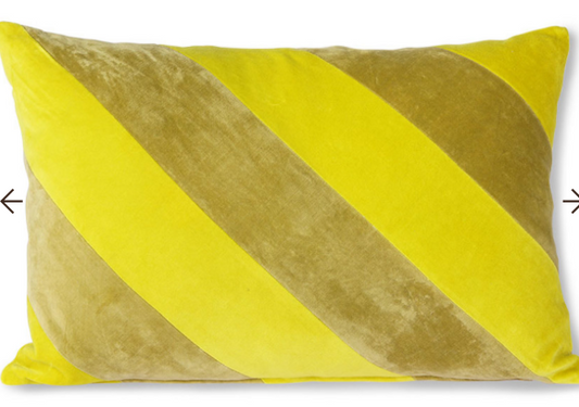 COUSSIN BICOLORE JAUNE ET BRONZE