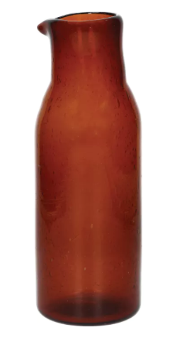 CARAFE EN VERRE POMAX COULEUR AMBRE