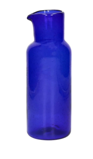 CARAFE EN VERRE POMAX COULEUR BLEUE