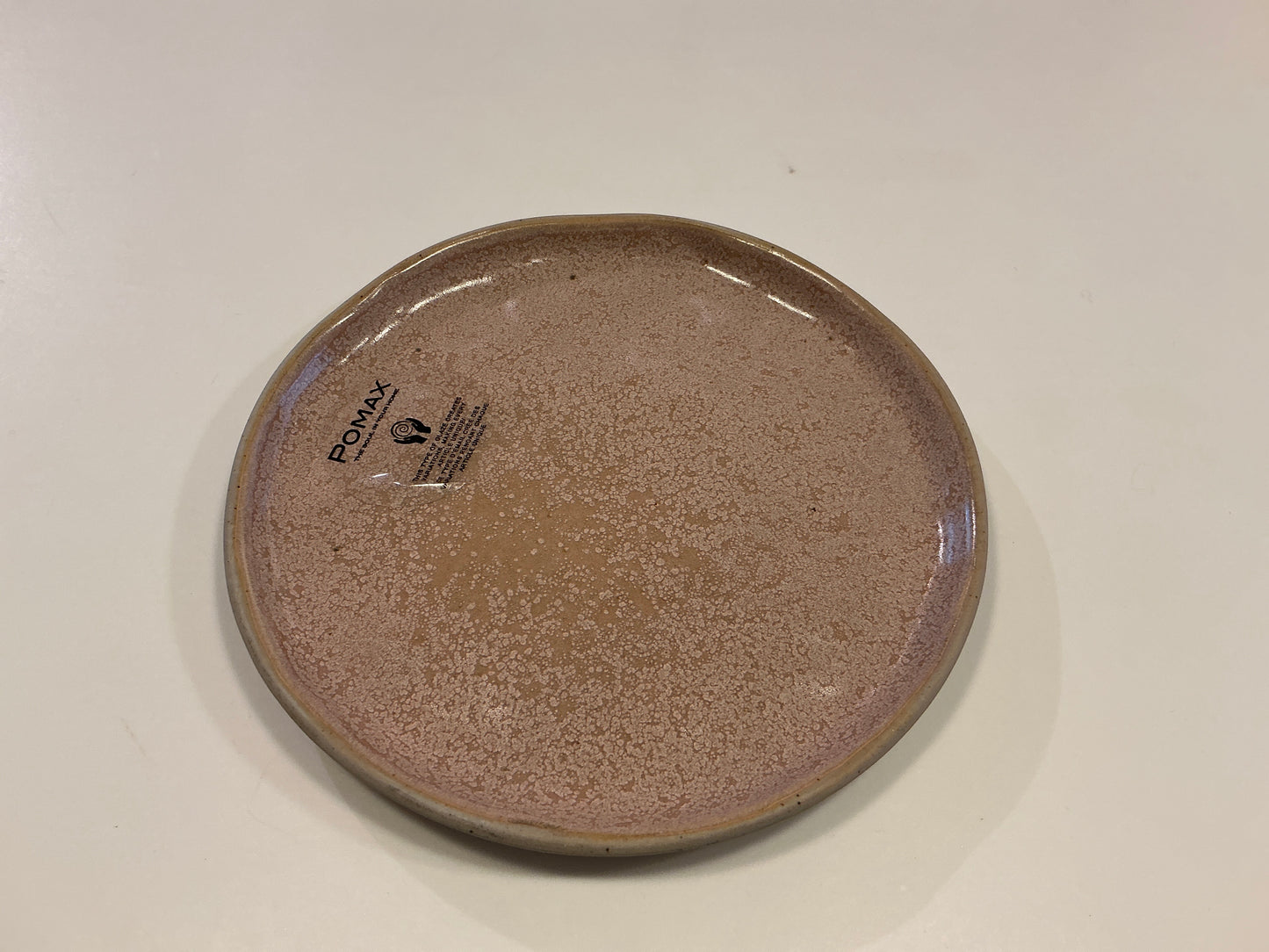 Assiette apéritif rose poudré
