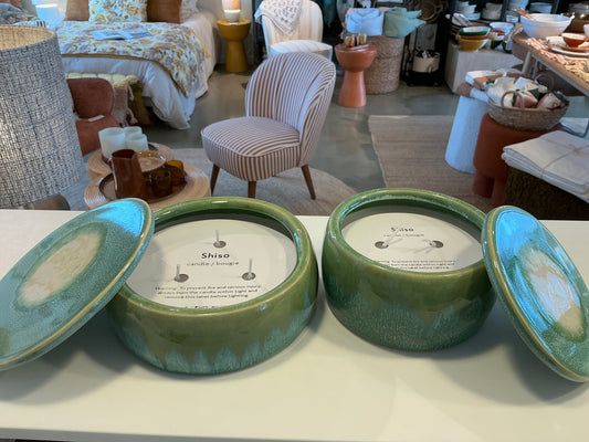 Bougie Shiso aqua Pomax S