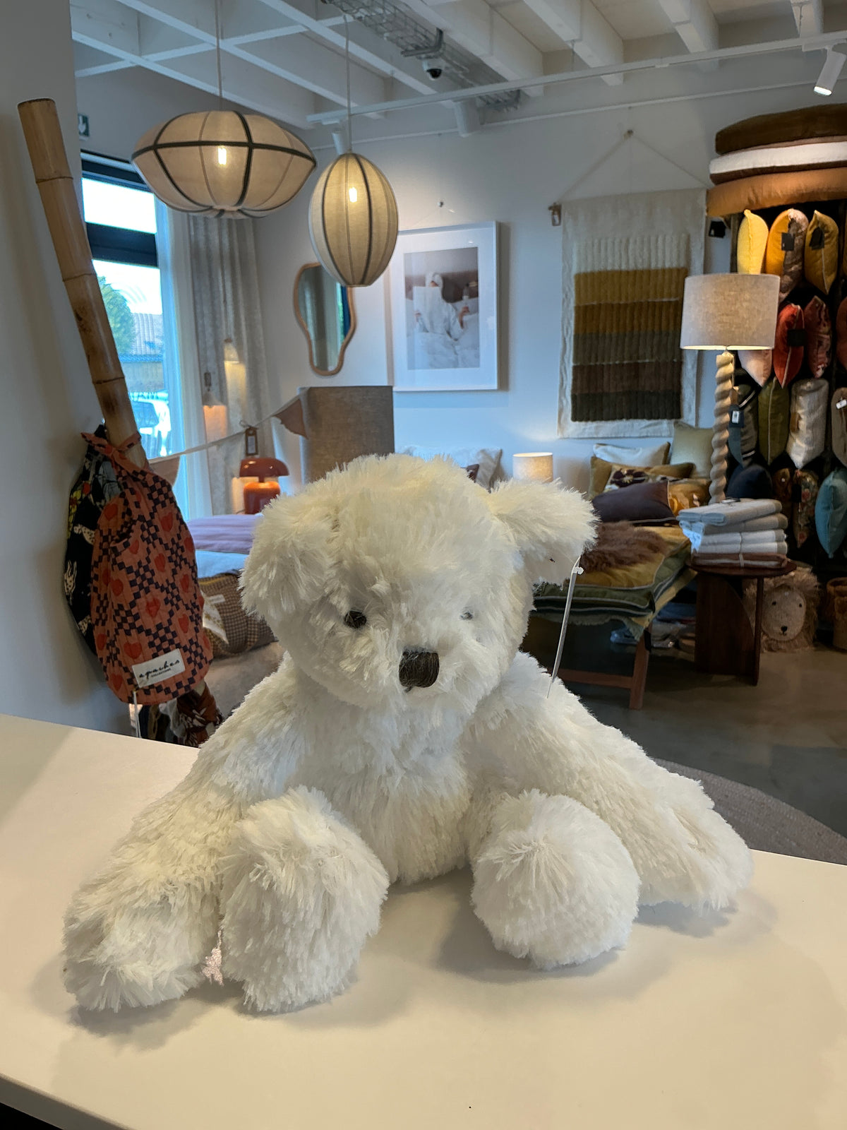 Peluche ours blanc