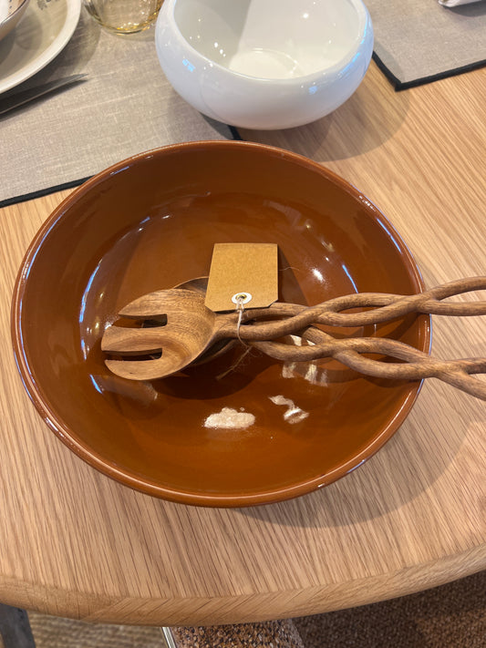Plat creux artisanal rouille